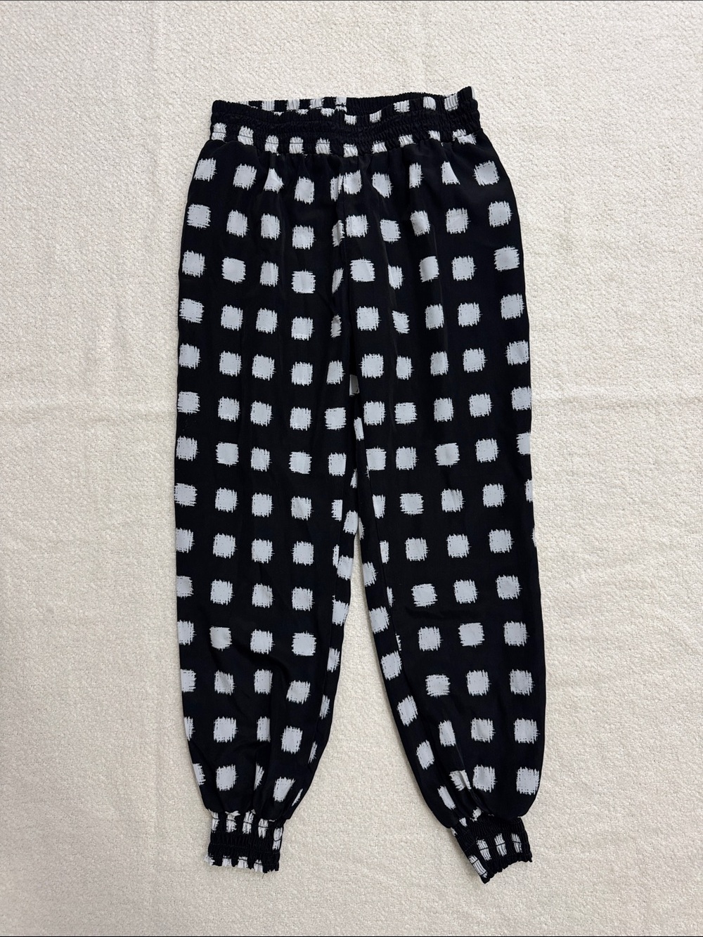 Socialite Black and White Checked Joggers